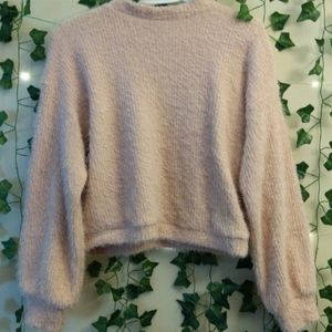 Fuzzy Light pink Bershka sweater